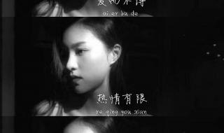 爱到最后我无话可说